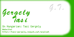 gergely tasi business card